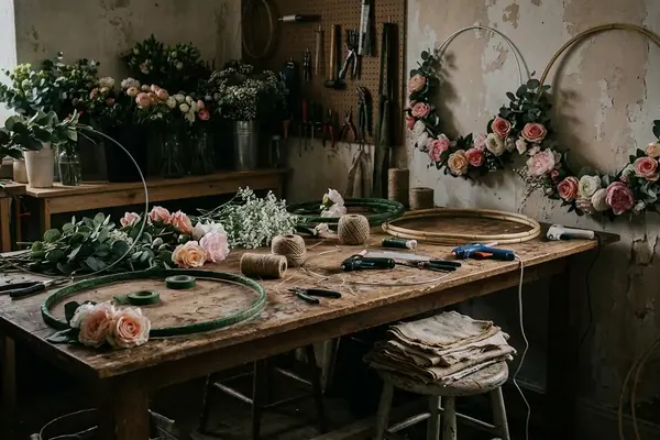 Tutoriel : Fabriquer un Photobooth en Cerceaux Fleuris pour vos Invités