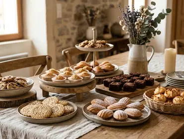 Image d'un présentoir de desserts
