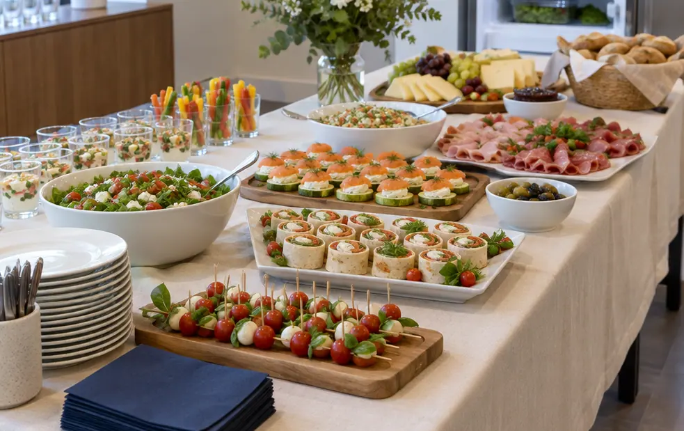 Image montrant un buffet dressé